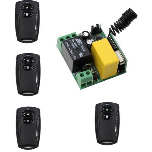 Universal Wireless Remote Control Switch AC 220V 1CH 10A Relay Mini Receiver and 1 Channel Remote Controller For Water Pump