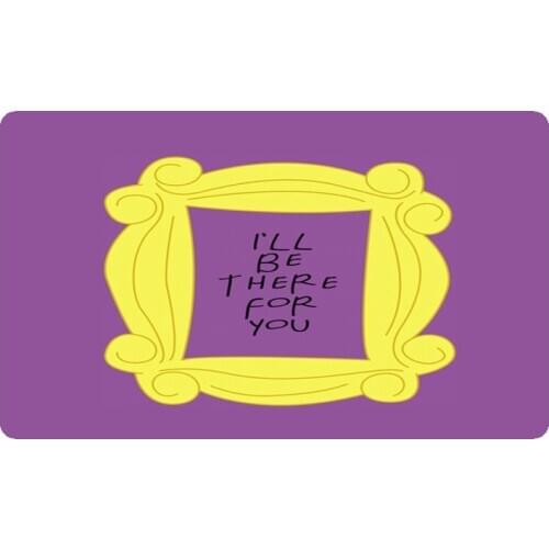 Funny Friends TV Show Pillow Case Friends Central Perk Doormat Home Decoration Entry Non-slip Door Mat Rubber Washable Floor Hom