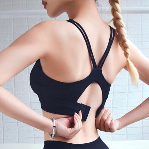 Women Gym Sports Bra Running Shockproof Workout Yoga Fitness Top Push Up Yoga Bra Crop Top Adjustment Activewear Sportswear