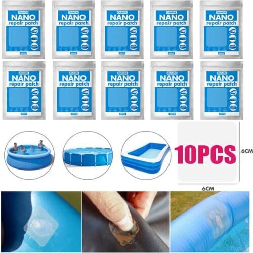 10/20pcs Swimming Ring Nano Repair Patch Swimming Pool Water Pad Tent Waterproof Special Adhesive Outdoor Swimming Ring Patch