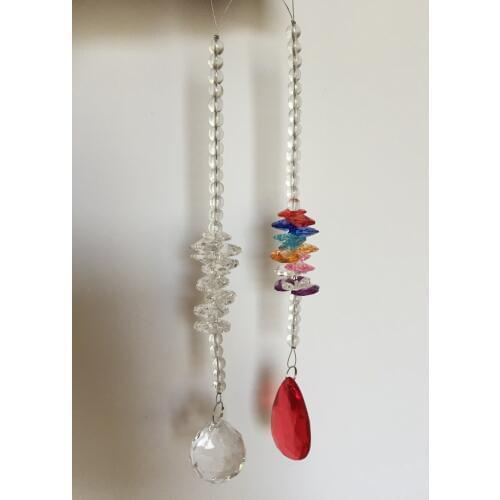 10pcs/lots wedding stand centerpiece cake stand chandelier hanging glass crystal bead chains garland with pendant