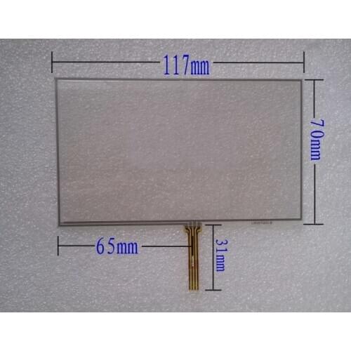 10 pcs/lot 117*70 5 inch 4 line 117*70 navigation touch screen MP3 MP4 screen screen