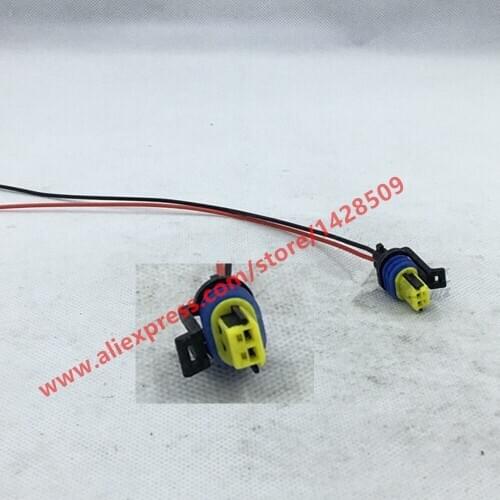 2 Pin Auto Truck Light Lamp Cable Connector Holder Socket Waterproof For Trucks