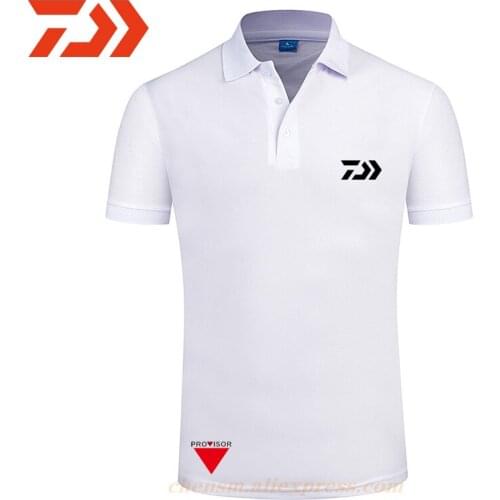 2021 DAIWA Fishing Jersey Summer Short Sleeve Breathable Clothes Anti-UV DAWA Fishing Shirt Lapel POLO Shirt Fishing Clothing
