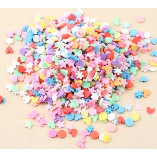 50g Polymer Clay Slimes Filler Candy Slices DIY Craft Supplie Phone Shell Patch Arts Material Kids Toys Scrapbooki Embellishment