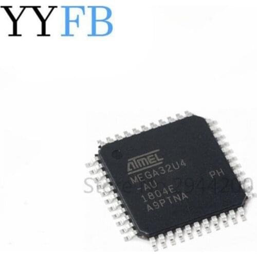 Patch ATMEGA32U4-AU chip 8 bit microcontroller AVR 16K flash memory USB TQFP-44