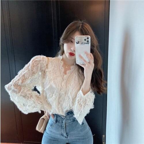 Clobee Openwork Blouses