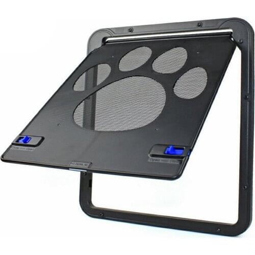 Pet Door New Safe Lockable Magnetic Screen Outdoor Dog Cat Window Gate House Enter Freely Fashion Pretty Garden Easy Install