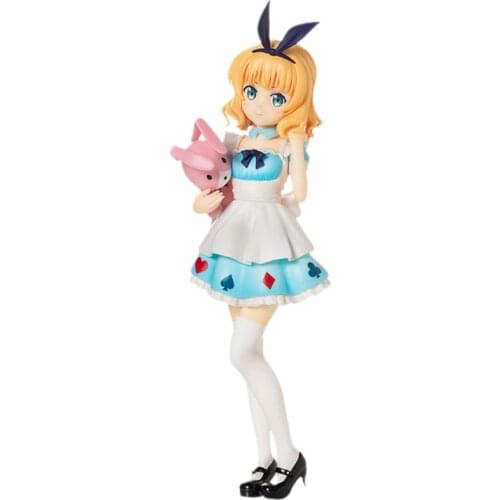 Original Anime Figure Is The Order A Rabbit Kirima Syaro Rabbit Ears Action Figure PVC Model Doll Decoration Toy Birthday Gift