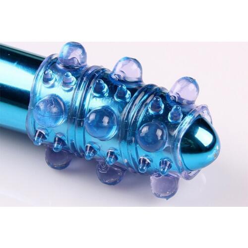 Cock Extender Rings Reusable silicone Penis Sleeve Spike Delay Condom Dick Enlargement Massager Adult Sex Toys For Men Extension