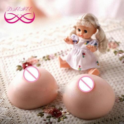 Round Shape 300g/Pair A Cup Fake Silicone Breast Form Boobs Tit Chest Enhancer Bust For Transgender Crossdresser Drag Queen Men