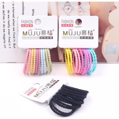 Cute elastic hair bands colored childrens rubber bands Hair Elastics korean baby girl set of Rubber Bands kids Hair Accessories