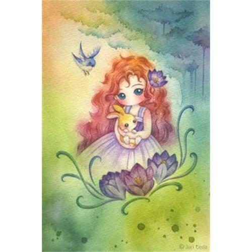 5D DIY Diamond Painting Kit Paint Cartoon Girl Princess Picture Home Decor Full Square&Round Embroidery Mosaic Cross Stitch Art