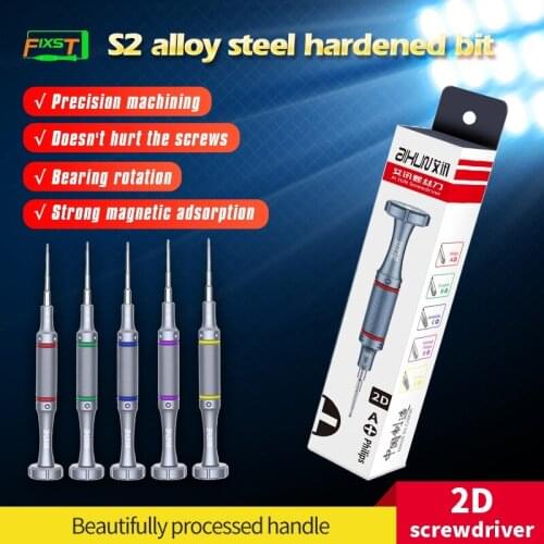 JCID AiXun Precision 2D Rotating Head Screwdriver kit Cross Triangle Hexagonal T2 For Iphone Samsung Repair Disassembly Set Tool