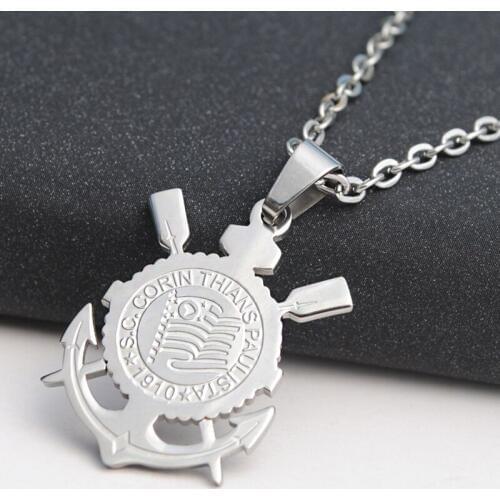 Wholesale 2020 necklace mens statement pendant stainless steel pirate necklaces pendant hip hop punk necklace jewelry for neck