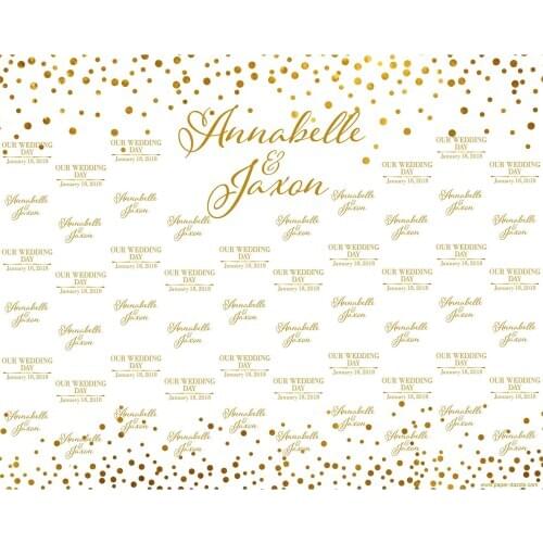 Custom Gold Sparkly Sequins photography studio background High quality Computer print wedding backdrops