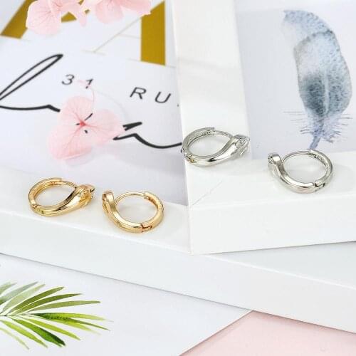 WTLTC Simple Small Animal Hoop Earrings for Women Minimal Metal Snake Shaped Earrings Femme Geometric Charms Earrings Hoops 2020