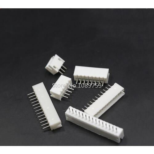 50pcs JST ZH 1.5mm 2P/3P/4P/5P/6P/7P/8P/9P/10P Straight pin Female Connector