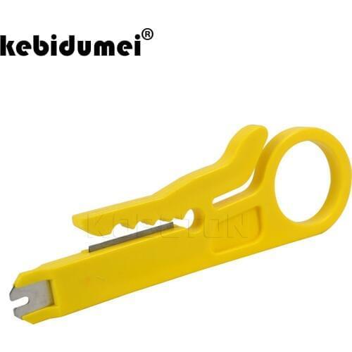 Rotary Punch Down Network UTP Cable Cutter Punch Down Wire Tool 9cm Mini Strippers STP Cable Cutter Telephone Wire Stripper