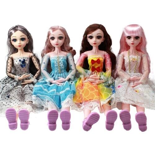 60cm BJD Doll with Fashion Girl Princess Clothes Accessories Movable Jointed 1/3 Dolls Wedding Gown Dress Toys for Girls Gift