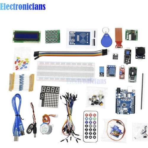 RFID Starter DIY Kit for Arduino UNO R3 Upgraded Version Learning Suite DIY Suites with 830 breadboard LCD1602 IIC I2C