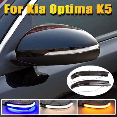 For Kia K5 Optima MK4 JF 2016-2019 LED Dynamic Car Blinker Side Mirror Marker Turn Signal Lights Lamp Accessories