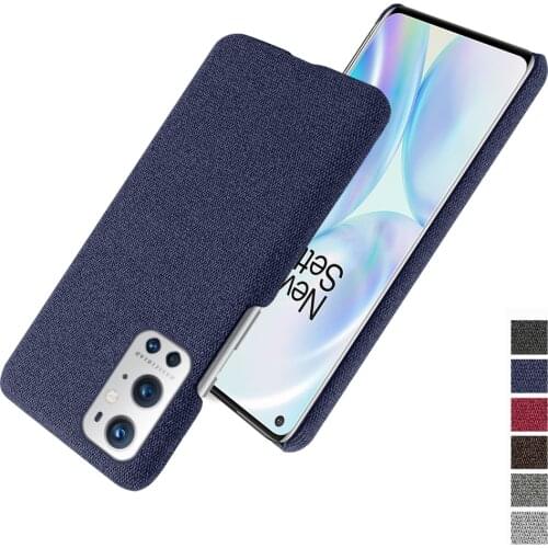 Cloth Texture Fit Cover Capa For OnePlus 9 Pro Coque Luxury Febric Antiskid Phone Case For One Plus 9Pro 1+9pro 6.7" 2021 Funda