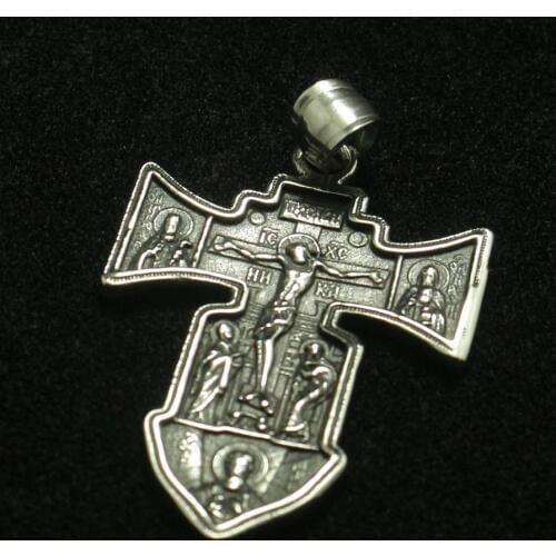 Unisex 316L Stainless Steel Newest Jesus Christ Cross Archangel Pendant
