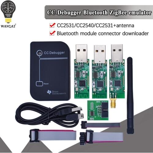 CC2531 Zigbee Emulator CC-Debugger USB Programmer CC2540 CC2531 Sniffer with antenna Bluetooth Module Connector Downloader Cable
