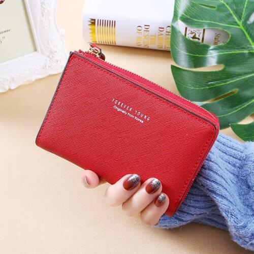 Ladies Large Capacity Soft Leather Wallet New Fashion Multi-cardsite Short Female Coin Pocket Casual Pure Color Women Purse Bag