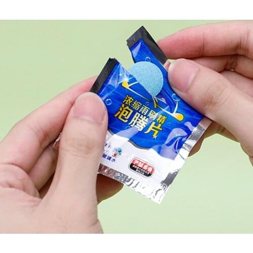 10pcs Car Window Cleaning Windshield Glass Solid Wiper Fine Effervescent Tablet Desktop Construction Mirror Mirror Cleaner Glass