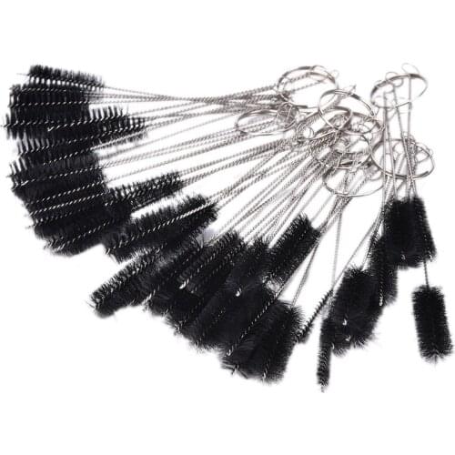 15pcs/3sets Airbrush Cleaning Brush Needle Spray Gun Tattoo Body Piercing Repair Tool Mouth Spray Gun Needle&Brush Kit