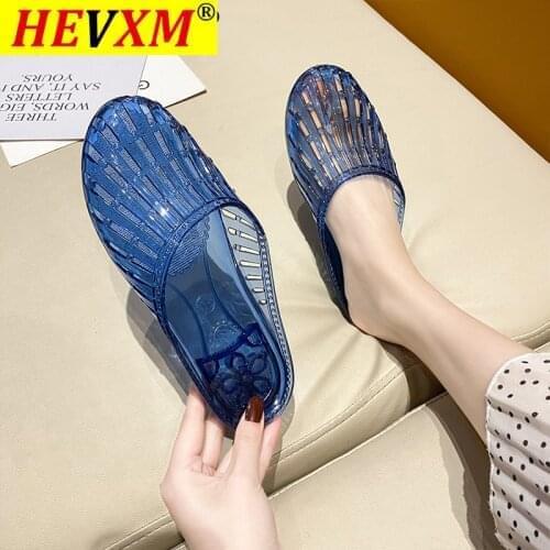 2021 Women Ladies Garden Slippers Mules Wedding Shoes Wedges Slides Party Sandals Platform Zapatos De Mujer Jelly Clogs Cool