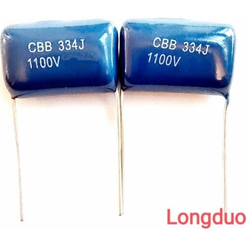 30pcs 334J 330NF 0.33UF 1100V Or 1000V 1KV Type CBB Metallized Polypropylene Film Capacitors