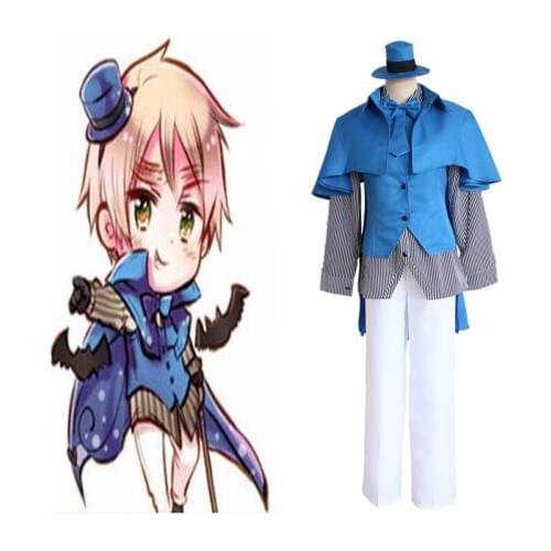 Anime Hetalia Axis Powers Cosplay Costumes United Kingdom Uniform Cosplay Costumes Halloween Carnival Party Cosplay Costumes