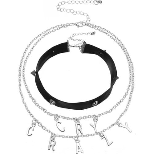 Женские кожаные чокеры ANIWON China At AliExpress