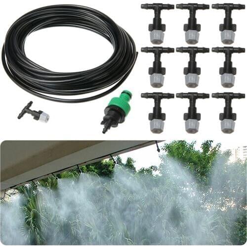 10M Automatic Micro Drip Irrigation System Sprinkler Water irrigation with 10pcs Dripper Nozzle Garden Watering Tools Mayitr
