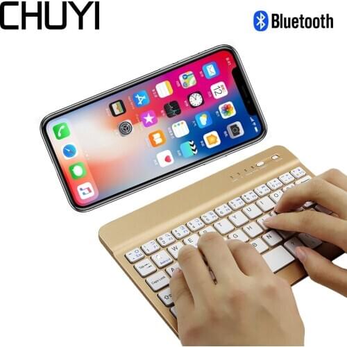 Wireless Bluetooth 3.0 Keyboard Portable Keyboard Mini 78 Keys Ultra Slim Keypad Gold For Xiaomi IOS Smartphone Tablet Laptop