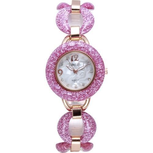 Hottest Leather Luxury Diamond Women Wrist Watch Fashion Starry Romantic Blink Style Women Watches1018