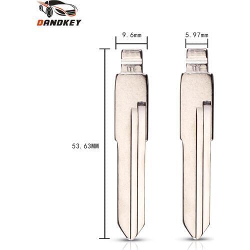 Dandkey #01 Replacement Car Key Blade For VW Volkswagen Golf Santana Jetta For Audi 100 HU49 Blank Key Uncut Blade Car-styling