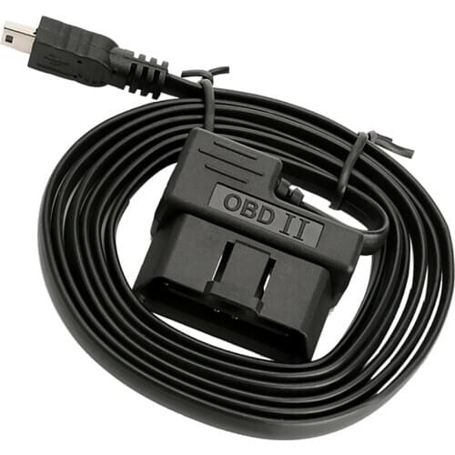 OBD 2 16Pin to Mini USB Diagnostic Connection Cable 1.8m for Head Up Dispaly