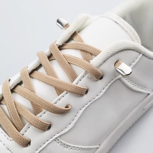 Elastic Shoelaces No Tie Shoe laces Outdoor Leisure Sneakers Quick Safety Flat Shoe lace Kids And Adult Unisex Lazy laces 1 Pair