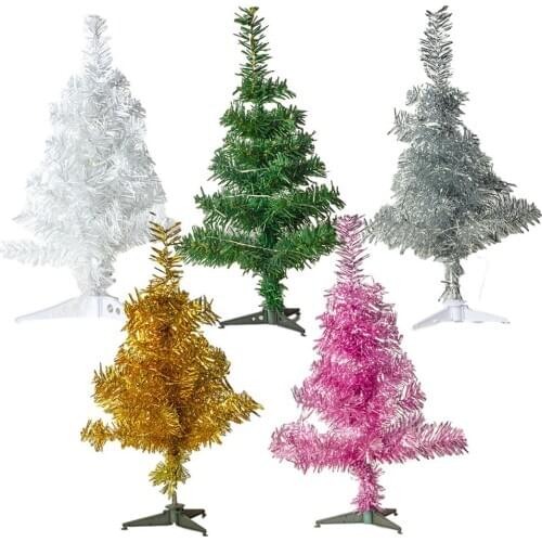 Artificial Christmas Tree 40cm DIY Small 7 Colors Christmas Tree Christmas Decorations For Family New Year Party Decorations