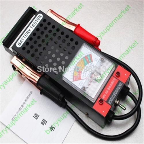 Battery tester Car battery meter Voltage meter Voltmeter 12V Test range: 20Ah-200Ah