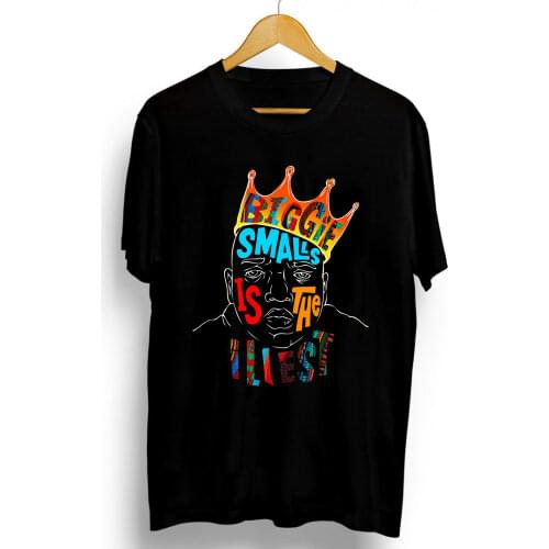 Notorious B.I.G. Black Mens T-Shirt Biggie Graphics Rapper Hip Hop Tee Big New Cotton Fashion MenS High Quality Tees Casual Tee