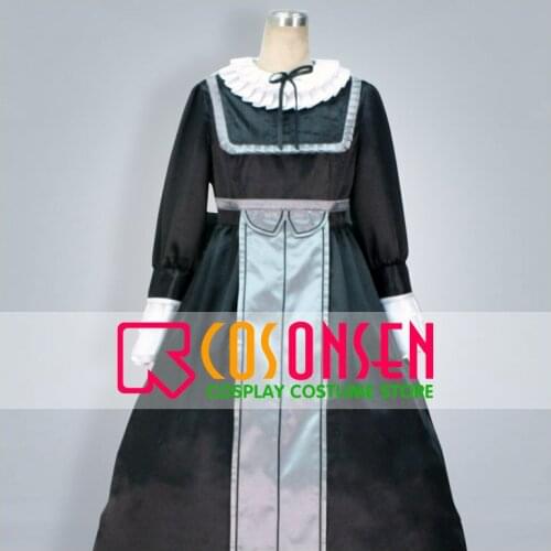 COSPLAYONSEN Gosick Vikutorika do Burowa Victorique de Blois Cosplay Costume Black Dress Any Size