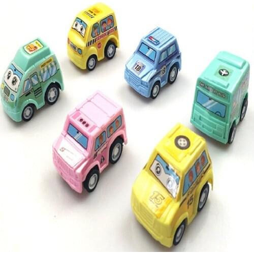 6pcs Car Model Toy Pull Back Car Toys Mobile Vehicle Fire Truck Taxi Model Kid Mini Cars Boy Toys Gift Diecasts Toy for Children