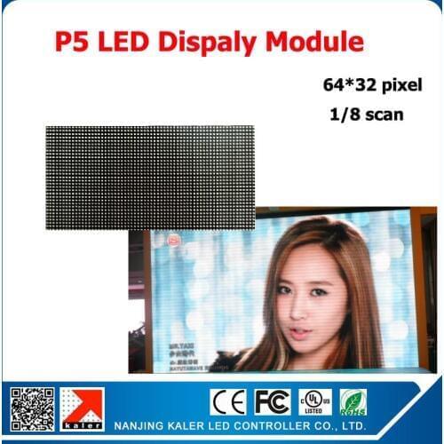 Kaler 320*160mm 64*32pixels 1/16 Scan Indoor SMD3528 3in1 RGB full color P5 LED module for indoor LED display screen video wall