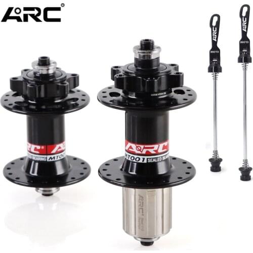 ARC Front+Rear MTB Bicycle Hub Road VTT Mountain Bike Speed 8/9/10/11 100/135mm 32/36 Spoke Hole Cycling Bearing Hub Bike Parts
