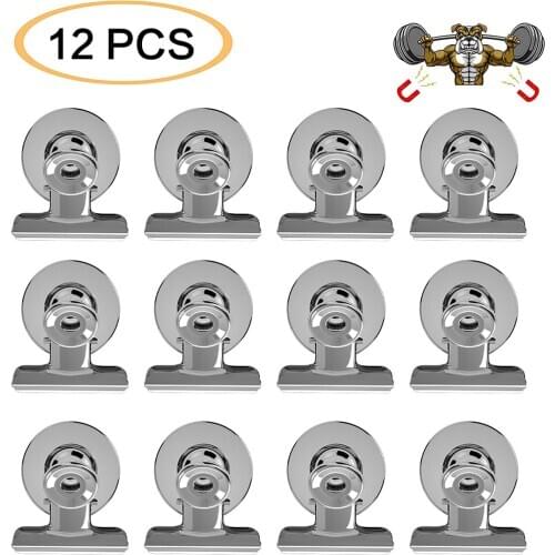 Strong Magnetic Clips Heavy Duty Metal Fridge Magnet Clips Home Office Classroom Teacher Whiteboard Hanging Photos Calendar Clip